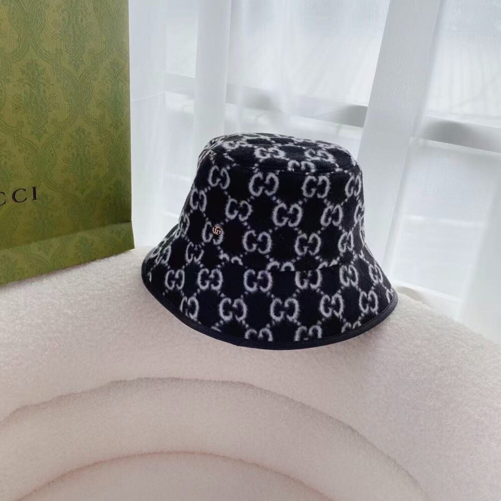 Gucci GG Pattern Wool Bucket Hat - Picture 4 of 4